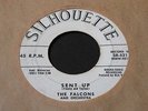 Falcons   Sent Up / Christmas   Silhouette Detroit black rocker R&B doo wop 45 ?