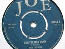 DICE THE BOSS-GUN THE MAN DOWN- RARE UK 45s -SAMPLE 
