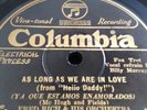 FRED RICH ORCH 78rpm As Long As We Are In Love Lets Sit & Talk..COLUMBIA 1713D M