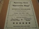 RARE  HIP HOP FLIER.SPOONIE GEE,KOOL KYLE STAR CHILD,CHIEF ROCKER STARSKI