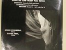 Julie Steinberg David Abel SEALED Sonatas Violin Piano LP Audiophile Classical