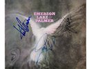 EMERSON LAKE & PALMER - SIGNED BY BAND - VINYL LP SLEEVE ONLY - ORIGINAL