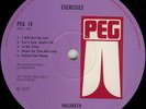 NAZARETH ''EXERCISES'' UK LP 1ST PRESS PEGASUS PEG 14