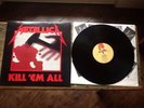METALLICA *Kill Em All* MFN 7 Music For Nations VG FRANCE No UPC Vinyl LP Record