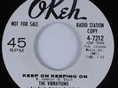 Northern Soul 45 VIBRATIONS Keep On Keeping On OKEH HEAR VG++/NM vinyl