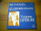 YVONNE LEFEBURE BEETHOVEN RARE FRENCH LP FY 051