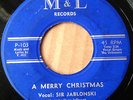 Sir Jablonski & The Unknowns DOO WOP CALYPSO 45 A Merry Christmas M&L HEAR BB586