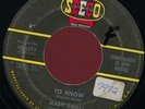 MARY SMALL. TO KNOW / OH HOW I MISS YOU TONIGHT. 45. SEECO 6072