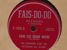 Lee Sonnier Fai-Do-Do 1002 E/VG+ Cajun 78 Dans Les Grand Meche b/w Chere Catan