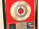 Status Quo, Rockin' All Over The World, Platin Record, Schallplatte, Award, gold
