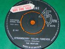BEATLES 1969 UK 3RD PRESS DEMO STRAWBERRY FIELDS FOREVER 1G/1L STAMPERS
