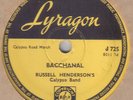 RUSSELL HENDERSON - Bacchanal / MARIE BRYANT - My Handy Man 78 rpm disc (A+++)