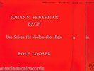 Rare Bach 6 Suites for Cello solo - Rolf Looser - orig. VDE  3LPs
