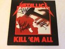 Metallica kill em all lp signed by 3 members