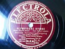78rpm OLYMPIC HYMN 1936 - RICHARD STRAUSS - RARE GERMAN ELECTROLA