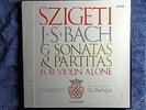 SZIGETI J.S. BACH 6 SONATAS & PARTITAS FOR VIOLIN ALONE VANGUARD BOX SET 3 LPS