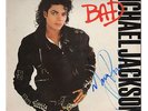 MICHAEL JACKSON - BAD - SIGNED BY ARTIST - VINYL SLEEVE ONLY - ORIGINAL