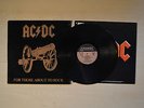 AC/DC ACDC - FOR THOSE ABOUT TO ROCK - BLACK COVER SPANISH PRESS LP VINYL RECORD