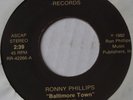BALTIMORE MARYLAND novelty 45   RONNY PHILLIPS rock PRIVATE 45   HEAR IT