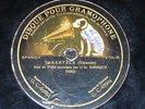 VIOLIN 78 rpm RECORD Gramophone PABLO DE SARASATE Habanera PARIS Tarantela 1904
