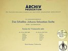 BACH Cello Suites 3 & 4 LP Fournier ARCHIV red stereo SAPM 198187 orig.1960 NM