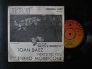 JOAN BAEZ OST Sacco E Vanzetti Greek 7'' ENNIO MORRICONE w/ Rare PS