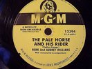 Hank & Audrey Williams Pale Horse & His Rider Home In Heaven 1956 MGM Country 78