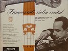 ZINO FRANCESCATTI violin recital - BALSAM - LANNER / PHILIPS minigroove