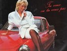 EVELYNE LECLERCQ maxi 45t alfa romeo cabriolet spider car cover sexy cheesecake