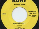 Rare Garage 45 - The Velvet-Tones - Why Do I Cry? - Koke #FRS6617 - HEAR - Mint-