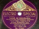 ARTIPHON 20's Israeli/Palestine Opera Arnon Rojansky 78 RPM 10