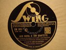 JACK DIEVAL QUARTET & QUINTET / BILL COLEMAN / SOUDIEUX  78 rpm 10