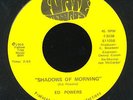 ED POWERS 'Shadows Of Morning' 1968 Michigan private Psych unplayed 45 LISTEN