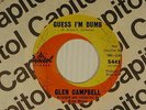 Glen Campbell 45 GUESS I'M DUMB / THAT'S ALL RIGHT  VG++ Beach Boys Brian Wilson