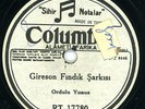 78 rpm TURKISH BLACK SEA Kemanche ORDULU YUNUS ? Columbia RT 17780