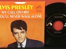 ELVIS PRESLEY We Call On Him GOSPEL 45 w PIC SLEEVE You'll Never Walk Alone
