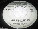 THE KINKS - You Really Got Me - Rare Original PROMO DJ 45 7