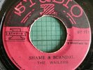 WAILERS-SHAME & SCANDAL/SCA-BALENA-ROLAND AL ORIG JA STUDIO ONE SKA 45