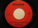 BOB FRENCH 45 Y'er Comes The Funky Man BROADMOOR rare New Orleans funk