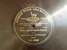 CULT FRENCH ACTRESS SARAH BERNHARDT : Un Evangile/ GRAMOPHONE G&T 1-SIDED 78 rpm