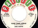 PALETTE ROCKABILLY - JANIS MARTIN - HARD TIMES AHEAD - ORIGINAL 45' rpm