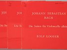 Bach - 6 Cello Suites - Rolf Looser - Ultra rare 3 LP set in M- condition - VDE