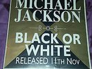 Michael Jackson PROMO Hollande Black Or White Vynil 1991 NEUF