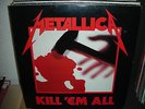 METALLICA Kill 'em all LP 1983 MUSIC FOR NATIONS RED/YELLOW LABELS, WHITE BACK