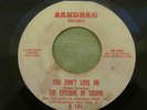 NORTHERN SOUL you dont love me, THE EPITOME OF SOUND original (sandbag recor