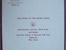 SCARCE BLUES LP Afro-American Spirituals, Work Songs & Ballads (AAFS L3)