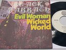 Black Sabbath 45 Evil Woman / Wicked World Vertigo Swirl Germany 1970 Single 7