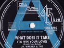 JR. WALKER/ALL STARS 45: WHAT DOES IT TAKE/BRAINWASHER AUSSIE PROMO 