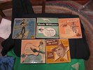 5 Hank Williams 45 RPM vinyl records 1950s Vintage MGM X1101 1076 1215 291 1014