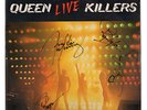 QUEEN - LIVE KILLERS - SIGNED BY GROUP - VINYL LP SLEEVE ONLY - ORIGINAL